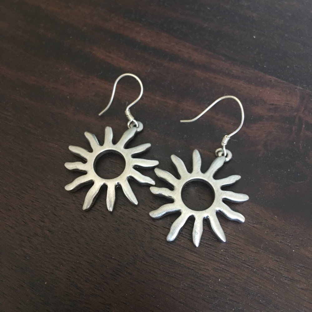 Silver earrings